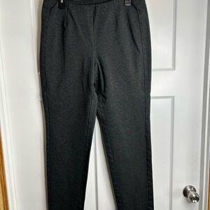 J Jill Ponte Slim Leg Size Medium Tall Pull On Pants Gray 902
